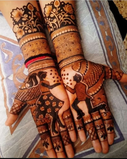 Mehndi detail shot